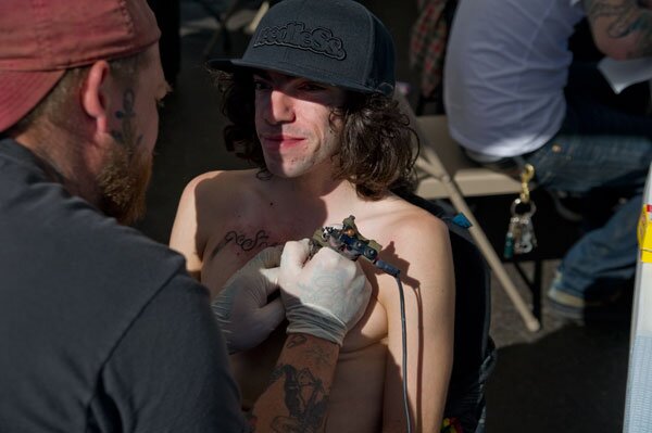 Jimmy Marchand's getting strength across the chest