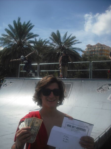 Of course Jereme Knibbs won the mini-ramp jam...