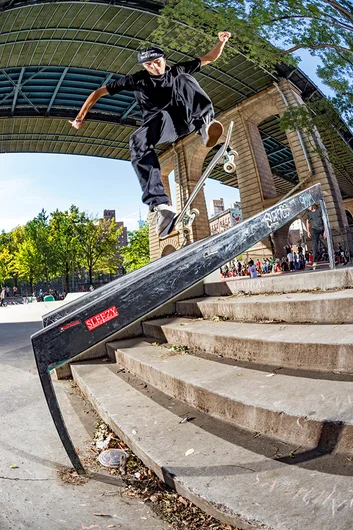 <!--danyc17practice-->

Ivan Monteiro takin' the Tre Noseblunt on tour from West to East and back.