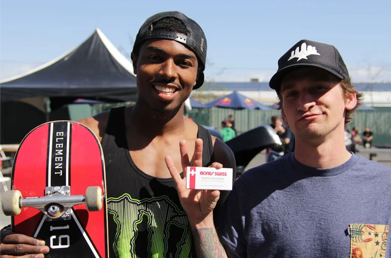 Swiss Bearings are almost as good as a kiss from Sierra.<!-- Damn Am Costa Mesa 2013 Presented by Volcom -->