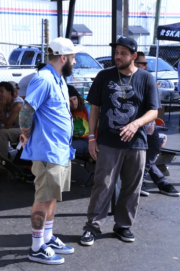 <!--coc2014-->
Frank Mare and Adam Ziegler talking biz.