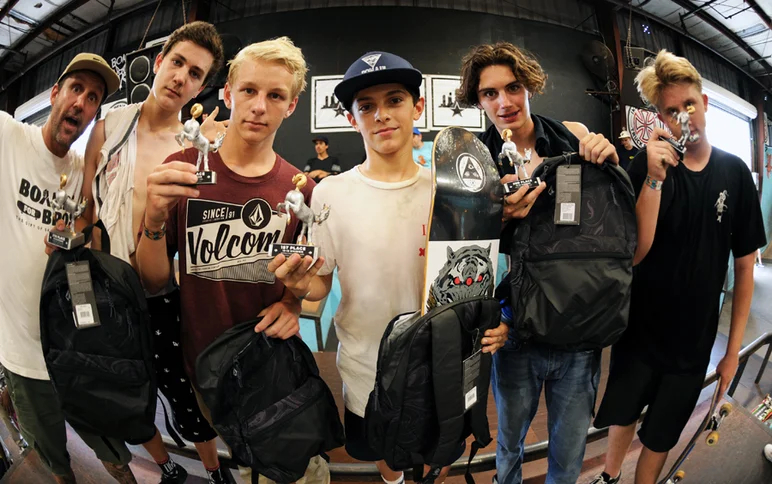 <!--soj16-->

13 to 15 top five from left to right: Jimmy Miceli, 5th; Dylan Germano, 3rd; Jake Yanko, 1st; Robby Martini, 2nd; Austin Butler, 4th.