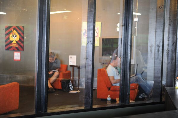 Parents' Lounge fishbowl