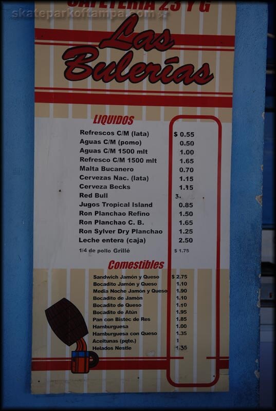 Havana Cuba Store Menu