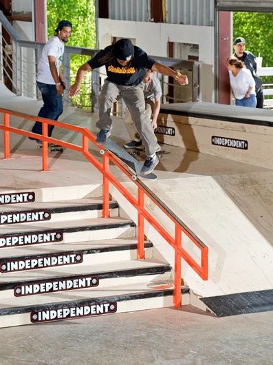 <!--DA-ATL16-1-->

Markus Jalaber ain’t got no time for frontin’ when it comes to best trick contests, Heelflip Crooks like buttah into 3rd place.