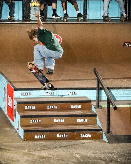 Mikey Ribble taking this Back Bigspin down the block first T

<!--schoolsoutjam24-->