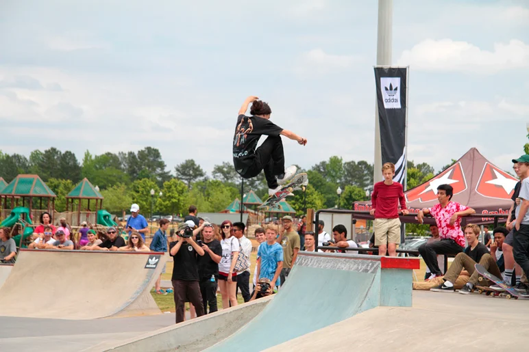 <!--copa15-->

Ambush Skate Shop killed it and really put on a show. Zeke Logan blasting these FS Flips all day.