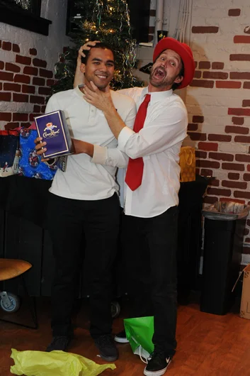 Josh got some Crown.  Whoever's next is likey swiping that.<!-- SPoT Employee Christmas Party at The Bricks 2012 -->