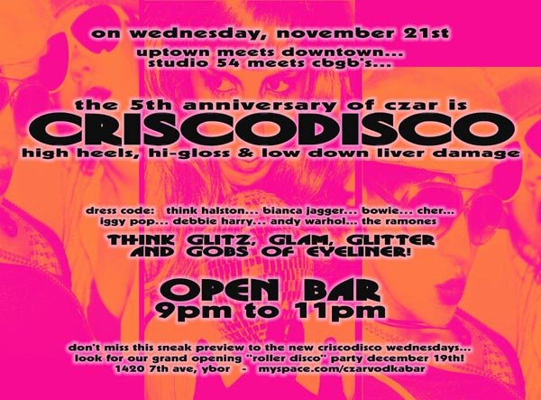 CriscoDisco at Czar in Ybor City