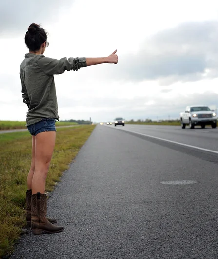 <!-- johhnyRomanoAAnov13 -->

Instead of waiting patiently, Alex decided to throw on her boots and hitchhike back to Tampa.