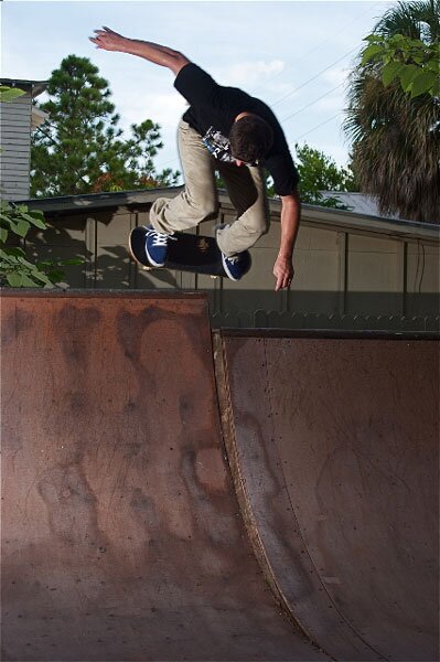 Barak Wiser - backside ollie onto the extension