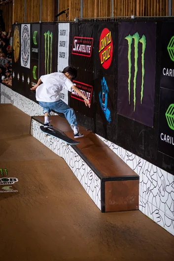 Nobody else was heelflipping into tricks like Kairi Netsuke. Heelflip front nose is quite the manuever. 

<!--tampapro22finals-->