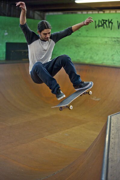 Porpe made this frontside ollie, but he is overdue