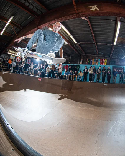 Pete Kelly boostin' one over the hip frontside

<!--oldmanbowljam23-->