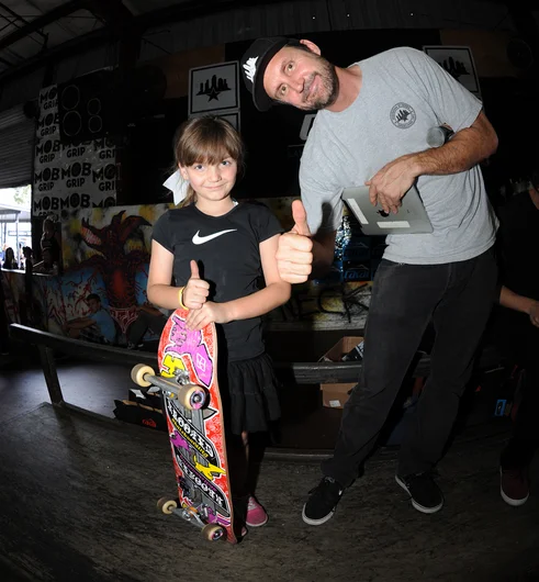 <!--springroll14-->

Courtney Block was one of only two girls to skate the contest today. Way to go Courtney.