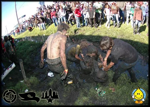 <!--moatphotos2018-->

We did a Moat Product Toss and everyone would have to wrestle in the disgusting Moat Water for it.
