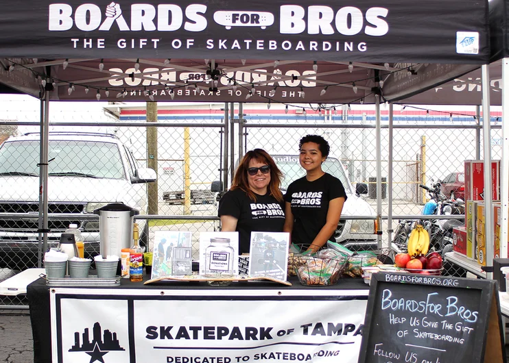 <!--cotc17-->

The lovely ladies at Boards for Bros also had goodies available, with every cent going back to giving the gift of skateboarding. Thank you ladies! 