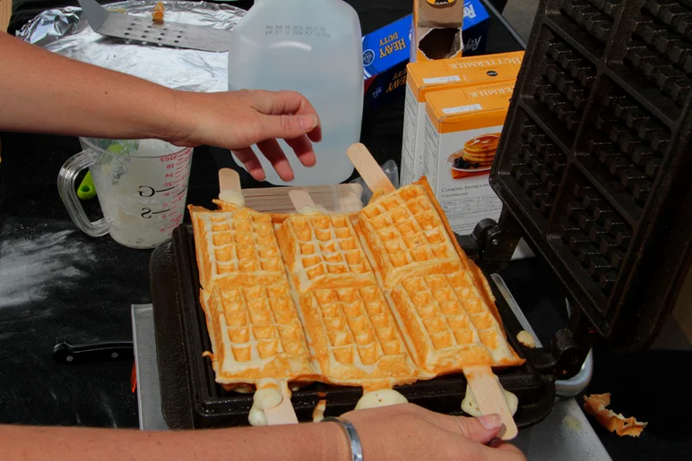 <!--vans50th-->

Fun fact: their are only 2 of these waffle machines in the world.