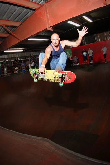 <!--ombj18-->
John battled this Alley Oop Air over the hip for a little bit, but came out victorious. The crowd was hyped for sure