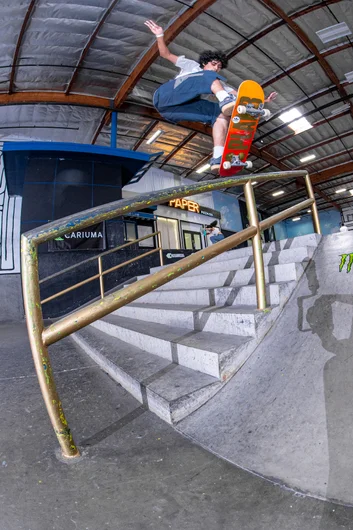 Abner Pietro might be riding a Plan B deck, but Plan A was to make it to the semi-finals and that was not a problem for him! Front blunt from the Brazilian

<!--damnamla2023qualifiers-->