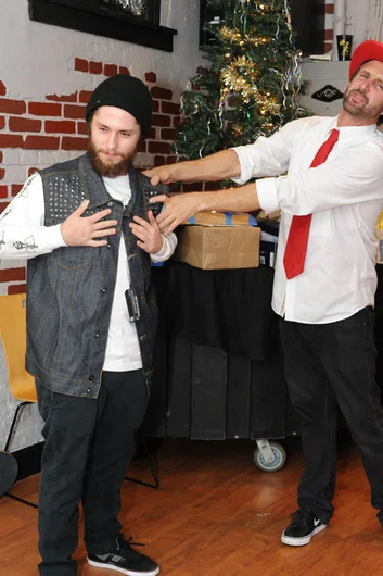 Tom ended up taking Porpe's Trukfit vines.<!-- SPoT Employee Christmas Party at The Bricks 2012 -->