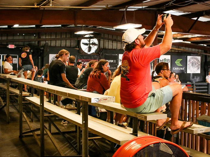 Spectators from all over Florida load into the stands and play 