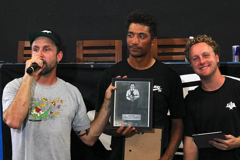 <!--specialtyawards17-->

Houdini - Here today gone tomorrow.	Nick & Traci Polvinale. This mother and son used to be fixtures here and then they mysteriously disappeared. Ironically, they weren't here to accept the award.