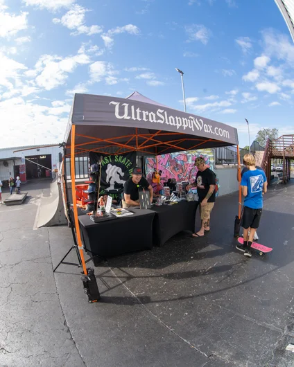 Our friends at Ultra Slappy Wax setup in the courtyard and provided wax for the prize packs. As always - thanks for supporting SPoT over the years!

<!--harvestjam2022-->