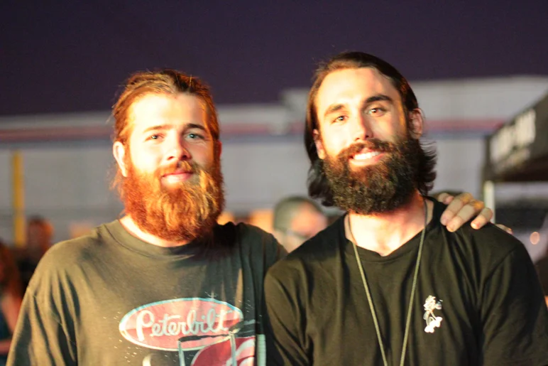 <!--pro15satnight-->
You know how they say that couples begin to look alike.  Here you have Rob Wooten and Chris Blake.