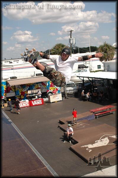 Frazier on a straight-legged fs air