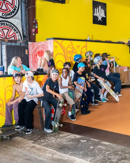 You didn't want to fall in front of these guys while skating the pyramid unless you were mentally prepared to have BUSSUP yelled at you. <!--harvestjam21-->