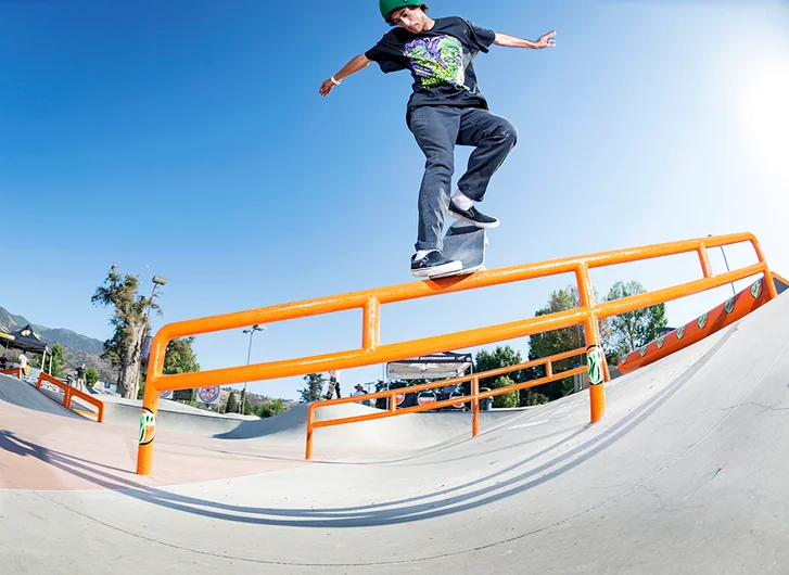 <!--daww19practice-->

Off with his head!  Mark Ortega on the chopping block with a B/S Noseblunt.