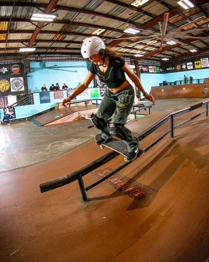 Boardslide thru the kink from Danicah Sanchez of Miami, FL

<!--springroll2024-->