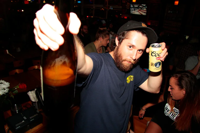 <!--bricks6photos-->
Tom finally closed down SPoT Ybor for the night and it was
time to catch up. Double fist.