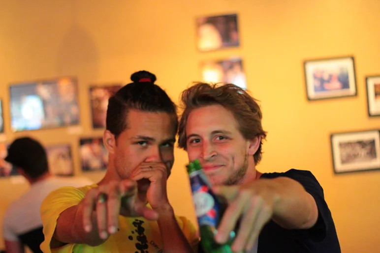 <!--thurspro15-->

Treshan O'Shaughnessy and Luke Pallone came out to lurk.
