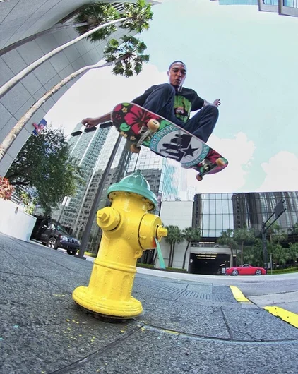 <!--clickbait-->

James Cobb has some serious snap! Here’s a fake ollie blasted over a hydrant.