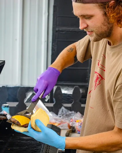 Caleb was our grillmaster of the day. Bring this dude back! He kills it!

<!--goskateboardingday2023-->