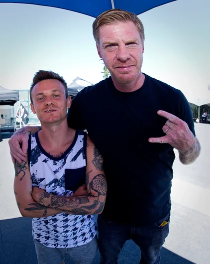 <!--costa15-2-->

Blind's Bill Weiss and Cody Mac holding it down.