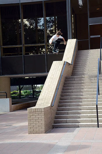 Jereme Knibbs - ollie into skinny bank.<!-- Make-A-Wish Article -->