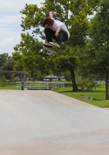 <!-- cruisecontrolstpete2013 -->

Boom! Uncle Sam didn't waste anytime. Proper kickflip.
