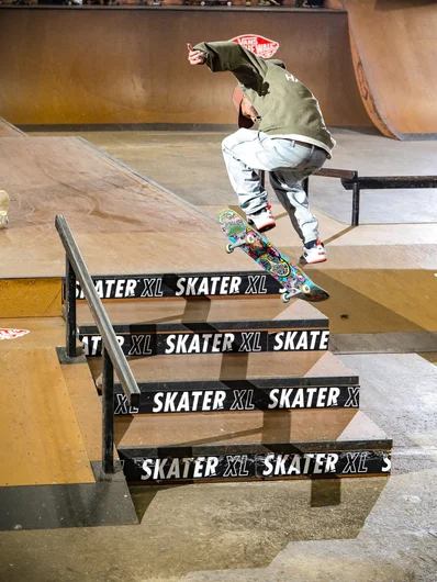 Marco Mota wraps a back big spin down the four block

<!--cotcfinals2024-->