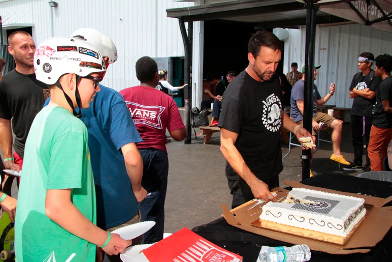 <!--vans50th-->

Like I said - Brian is our leader and handles the cake distribution like a boss.