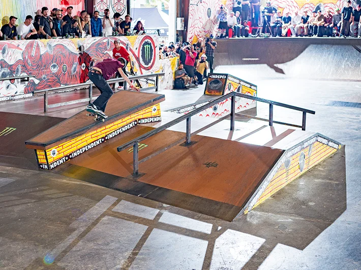 <!--pro18-finals-->

Oh mann can Jagger Eaton pack a lot into a run, here’s a glimpse of it with a bs 180 Nosegrind.

