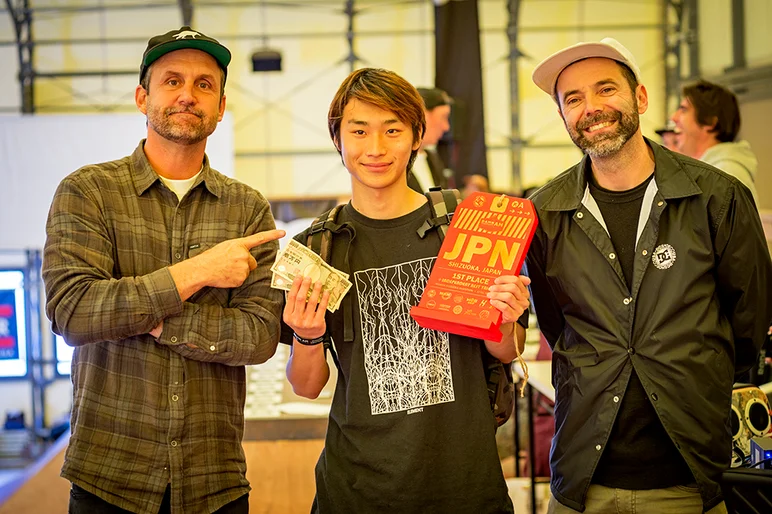 <!--ja19qualsphotos-->

Mess around and catch a trophy, Congrats Ryo! Best Trick 1st Place!!
