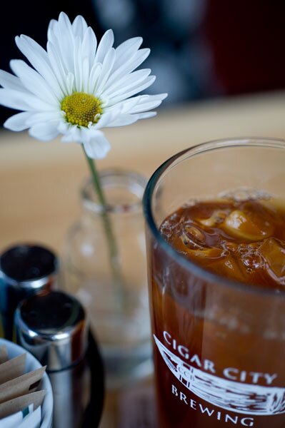 Lunch at The Bricks - ginger peach tea