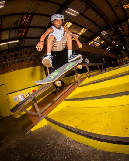 Messiah came through again and got this beautiful kickflip catch <!--harvestjam21-->