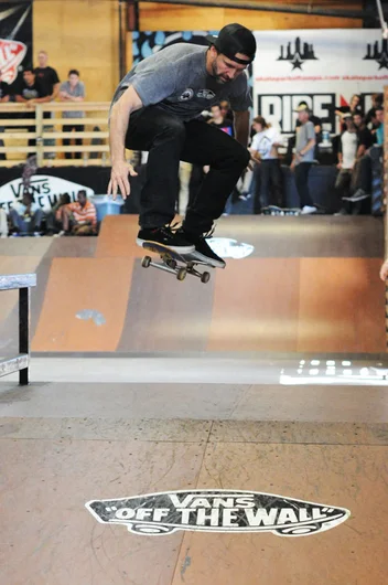 Schaefer put in a solid five minutes for the Skatepark of Tampa team.  Thanks for saving me from having to go out there!<!-- Clash of the Crews 2013 Presented by Vans -->