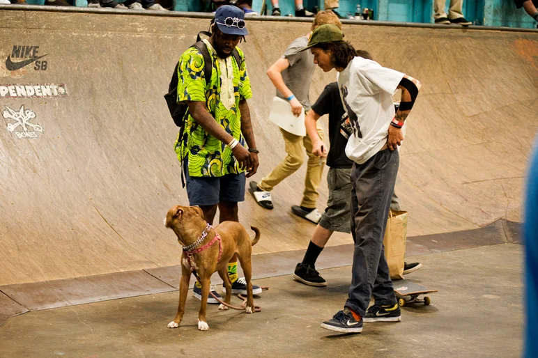 <!--pro16sunday-->

Trevor Colden takes liking to dog and owner.