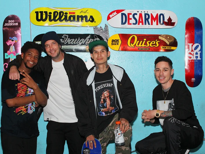 <!--dgkudphotos-->

Our SPoT x DGK Family (L-R) Markus Jalabur, DGK rep John Gow, Robby Kirkland & Yonis Molina