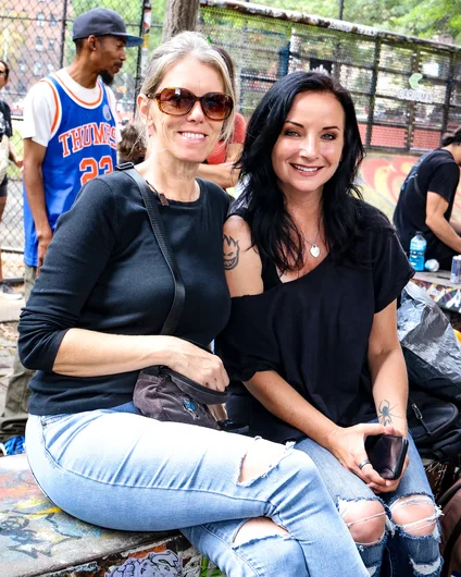 These skaters wouldn't be here without a strong woman behind them, shout out to all the Moms! Especially these two - Michelle and Therese

<!--damnamnyc23-day2-->